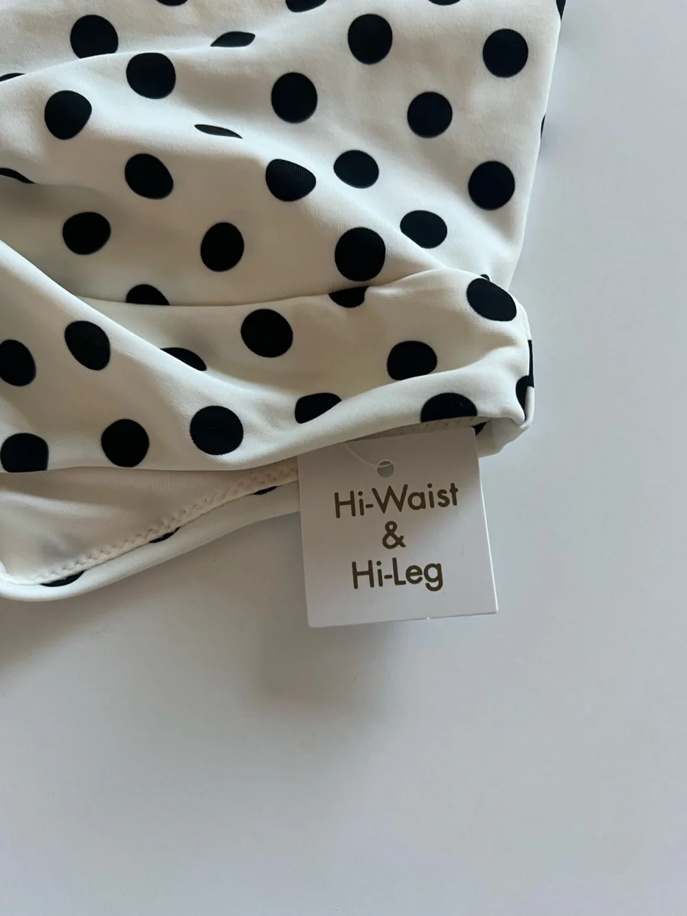 {Caroline Constas} Brand New White Black Polka Dot Bikini SET